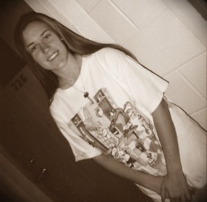 Me, in 9th grade, rocking the looney tunes basketball T-shirt I stole from my younger brother.